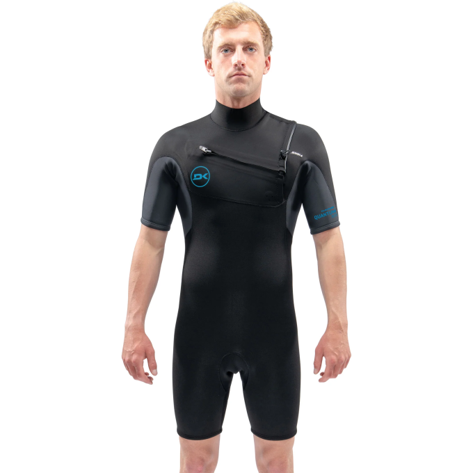 Гидрокостюм DAKINE MEN'S QUANTUM CHEST ZIP SHORTY 2/2mm F\L Black/Grey, размер MT DK22M22QSZFL (0604565594129)